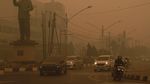 Kabut Asap Karhutla Selimuti Palangka Raya, Jarak Pandang Terbatas Kabut Asap Karhutla Selimuti Palangka Raya, Jarak Pandang Terbatas