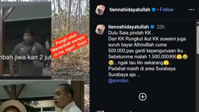Kiriman viral soal dugaan pungli di Gunung Anyar Surabaya.