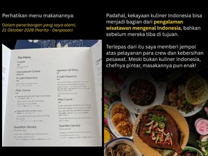 Minim Makanan Nusantara, Menu Garuda Indonesia Dikritik Rhenald Kasali