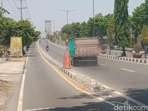 Info Lur! Separator Jalan Depan RSUP Dr Soeradji Klaten Bakal Dibongkar