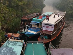 PMI Kobar Siapkan Posko Medis Terapung untuk Petugas Karhutla TNTP