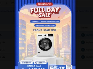 Mesin Cuci Front Load 7KG Transmart Full Day Sale Diskon Jutaan