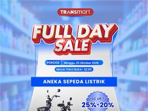 Sepeda Listrik Diskon Gede di Transmart Full Day Sale