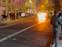 Sejumlah Toko-Fasilitas Umum Dibakar saat Unjuk Rasa Berakhir Ricuh di Barcelona