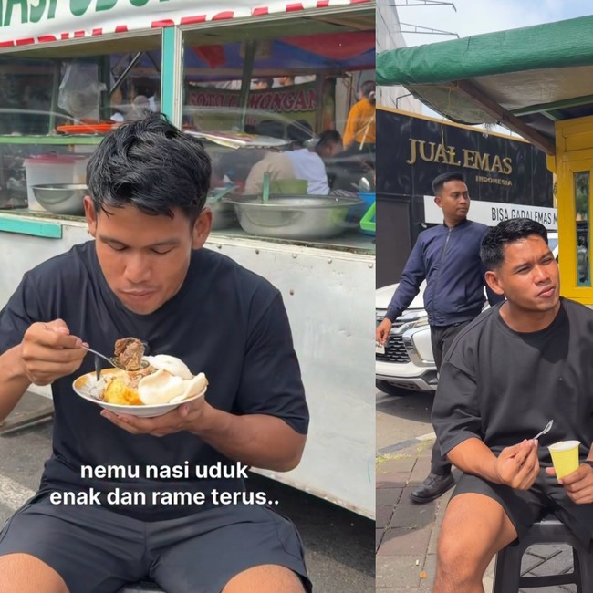 Serunya Iben MA Jajan Es Krim Durian hingga Makan Nasi Uduk Kaki Lima