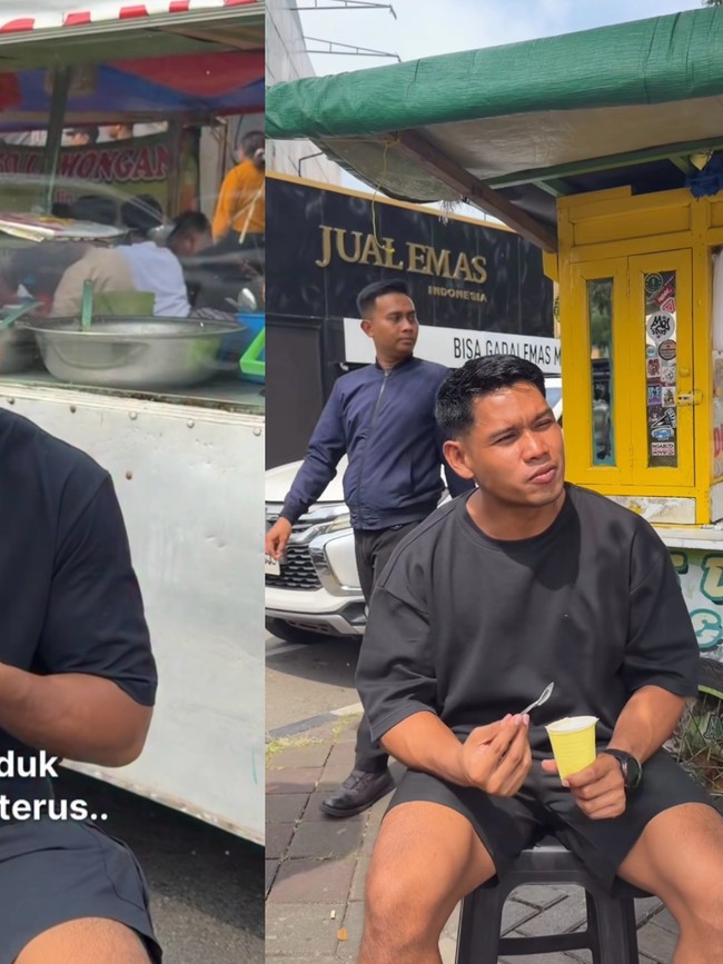 Serunya Iben MA Jajan Es Krim Durian hingga Makan Nasi Uduk Kaki Lima