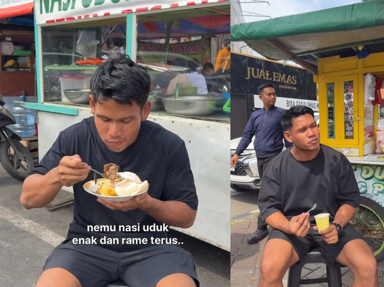 Serunya Iben MA Jajan Es Krim Durian hingga Makan Nasi Uduk Kaki Lima