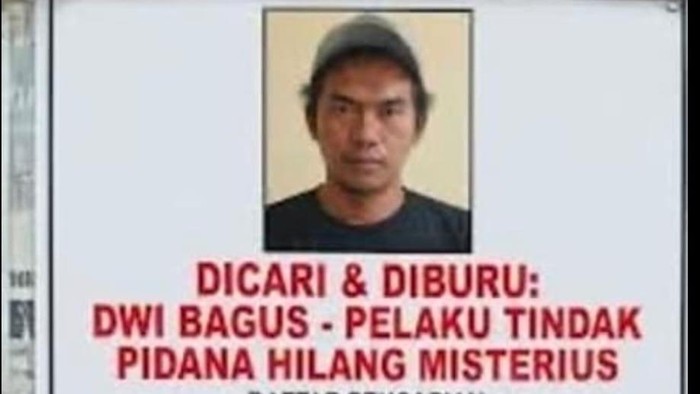 Tampang Dwi Bagus, terduga pembunuh Dini Hardiyanti (30) dan anaknya, Arshaka Ghafa El Faezya (4) di Kota Madiun