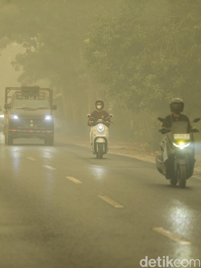 Kabut Asap Makin Pekat, Aktivitas Warga Kuala Kapuas Terganggu