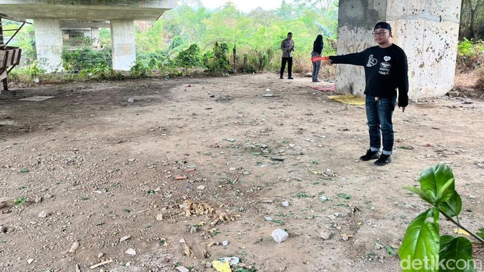 Lokasi kejadian seorang pria di Tasikmalaya ditusuk orang tak dikenal.