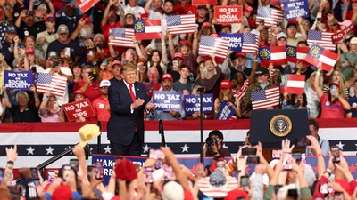 Momen Trump Berpidato di Georgia, Disambut Pendukung