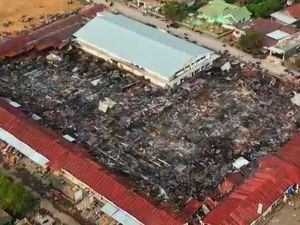 Pria Bakar Pasar Sentral Soppeng Diduga Alami Gangguan Jiwa