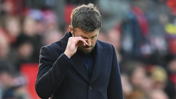 Mata Berkaca-kaca Carrick di  Old Trafford.