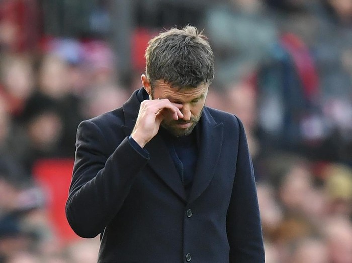 MANCHESTER, ENGLAND - OCTOBER 25: Manchester United's Manager Michael Carrick during the Premier League 2026/27 match between Manchester United and AFC Bournemouth at Old Trafford on October 25, 2026 in Manchester, United Kingdom. (Photo by Dave Howarth - CameraSport via Getty Images)