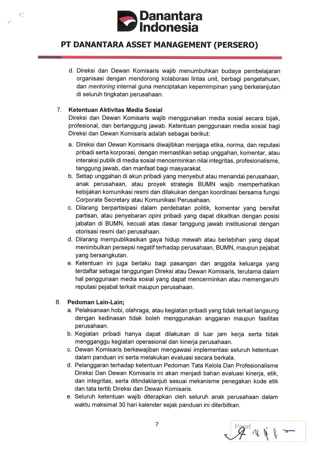 Aturan SE Danantara di Lingkungan BUMN. Aturan SE Danantara di Lingkungan BUMN. (Dok. Danantara)