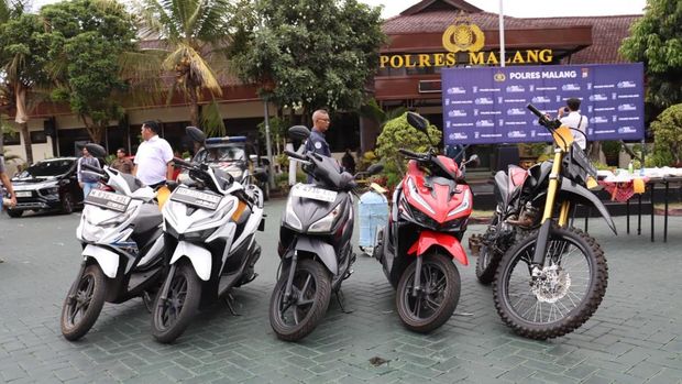 Barbuk curanmor hasil Operasi Sikat Semeru 2026