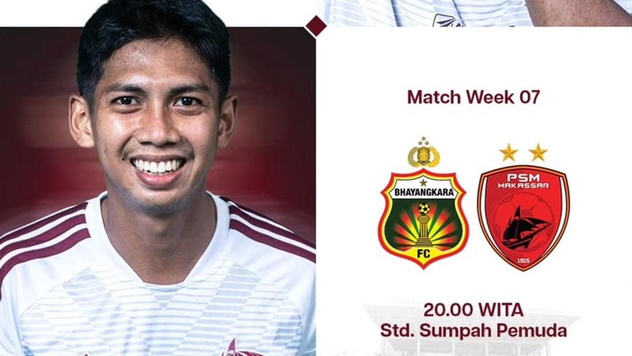 Bhayangkara FC Vs PSM Makassar di Super League 2026/2027.