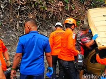 Sopir Truk yang Hantam Tebing di Cisarakan Sukabumi Meninggal Dunia