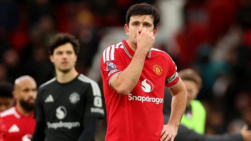 Soccer Football - Premier League - Manchester United v AFC Bournemouth - Old Trafford, Manchester, Britain - October 25, 2026 Manchester Uniteds Harry Maguire looks dejected after the match REUTERS/Chris Radburn EDITORIAL USE ONLY. NO USE WITH UNAUTHORIZED AUDIO, VIDEO, DATA, FIXTURE LISTS, CLUB/LEAGUE LOGOS OR LIVE SERVICES. ONLINE IN-MATCH USE LIMITED TO 120 IMAGES, NO VIDEO EMULATION. NO USE IN BETTING, GAMES OR SINGLE CLUB/LEAGUE/PLAYER PUBLICATIONS. PLEASE CONTACT YOUR ACCOUNT REPRESENTATIVE FOR FURTHER DETAILS..     TPX IMAGES OF THE DAY