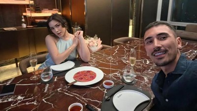Jedar dan Vincent Verhaag Rayakan Anniversary dengan Dinner Romantis