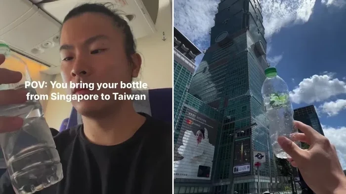Kocak! Pria Ini Ajak Botol Minuman Kosong Liburan 2 Minggu ke Taiwan