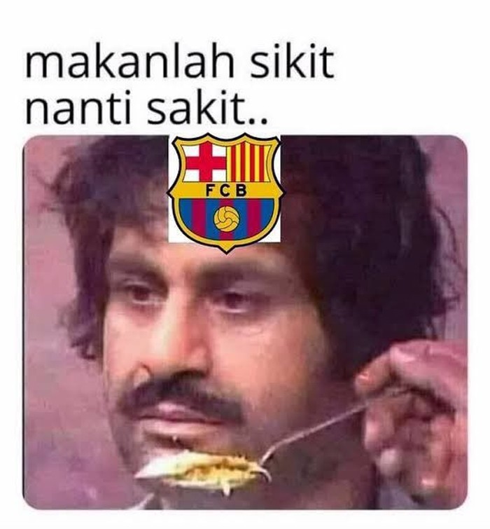 Barcelona dan MU Kalah, Meme Menohok 'Badut Merah Biru' Bikin Nyesek
