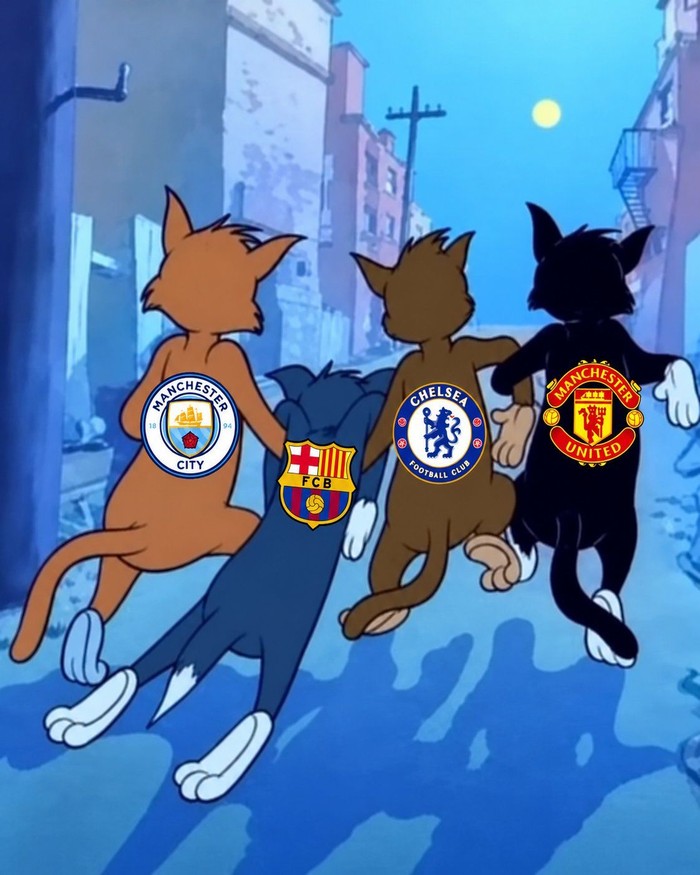 Barcelona dan MU Kalah, Meme Menohok 'Badut Merah Biru' Bikin Nyesek