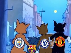Barcelona dan MU Kalah, Meme Menohok Badut Merah Biru Bikin Nyesek