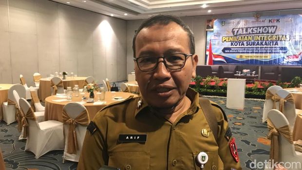 Kepala Inspektorat Kota Solo Arif Darmawan, di Mercure Hotel, Purwosari, Senin (26/10/2026).
