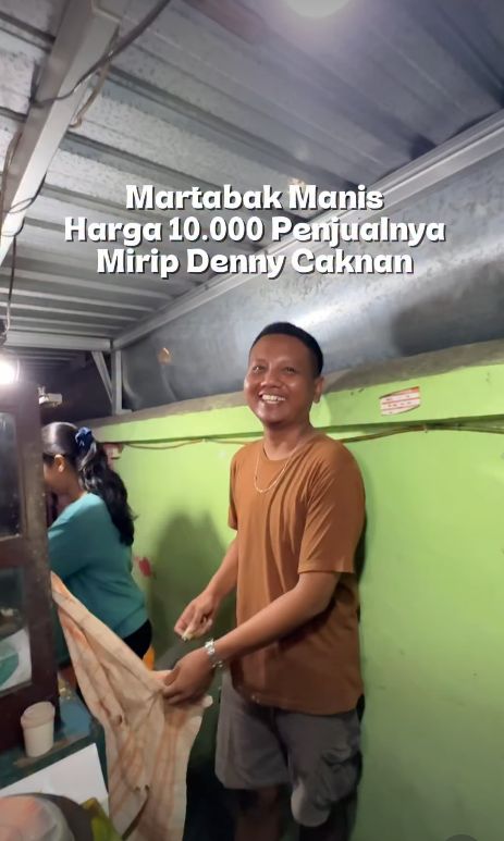 Penjual martabak mirip Denny Caknan Penjual martabak mirip Denny Caknan