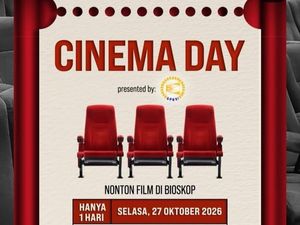 Cinema Day 27 Oktober 2026, Promo Nonton Bioskop Hanya Rp 25 Ribu!