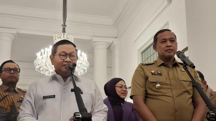 Pramono Anung dan Tri Adhianto (Belia/detikcom)