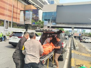 Pengendara Motor Tewas Usai Hantam Pembatas di Underpass Pondok Indah