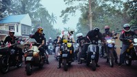 Unik, Motor Kustom Touring Bareng 'Sunset Ride' di Sulawesi