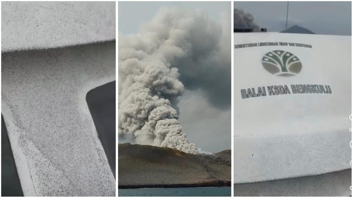 Hujan abu vulkanik yang terjadi di Lampung Selatan