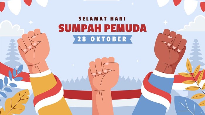 Ilustrasi Kata-kata Sumpah Pemuda 2026