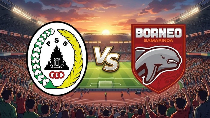 Ilustrasi PSS Sleman Vs Borneo FC