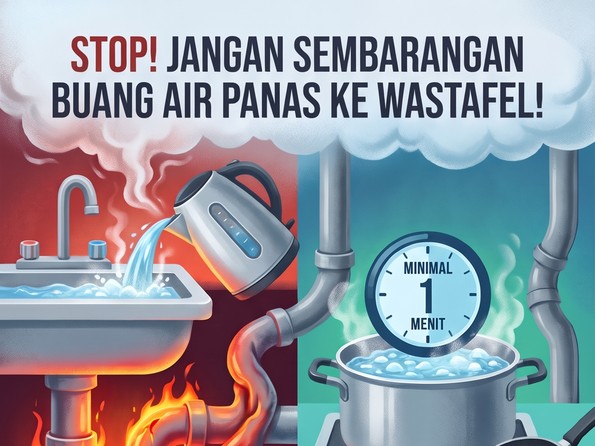 Bahaya Buang Air Panas ke Wastafel, Bisa Bikin Saluran Pipa Bocor