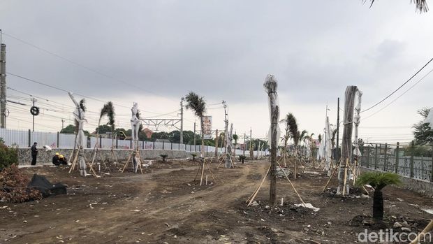 Jembatan Kewek dan RTH Potret RTH Abu Bakar Ali, Selasa (27/10/2026) sore
