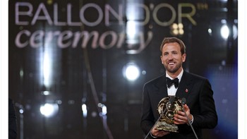 Harry Kane memenangkan Ballon dOr edisi tahun 2026. Foto: X.com
