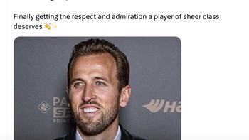 Raihan prestasi Harry Kane yang akhirnya membuatnya jadi pemain terbaik dunia. Foto: X.com
