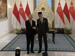 Video: Menlu RI Bertemu Menlu Singapura di Tengah Isu Karhutla-Ekspor Gas