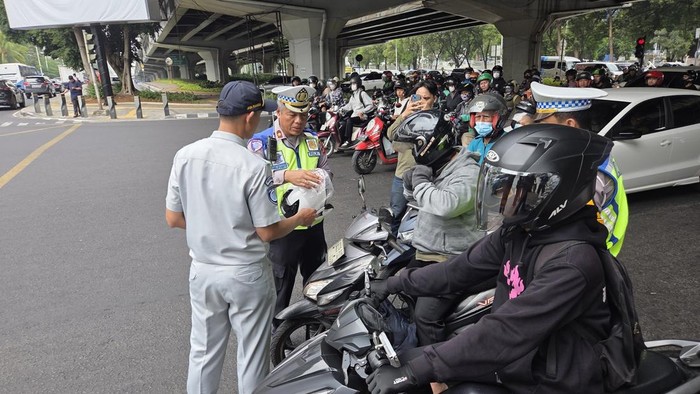 Operasi Patuh Jaya di TL Fatmawai Jaksel (Taufik/detikcom)