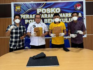 Eks ASN Kaur Jadi Bandar Narkoba Ditangkap, 2 Kg Ganja-Sabu Disita