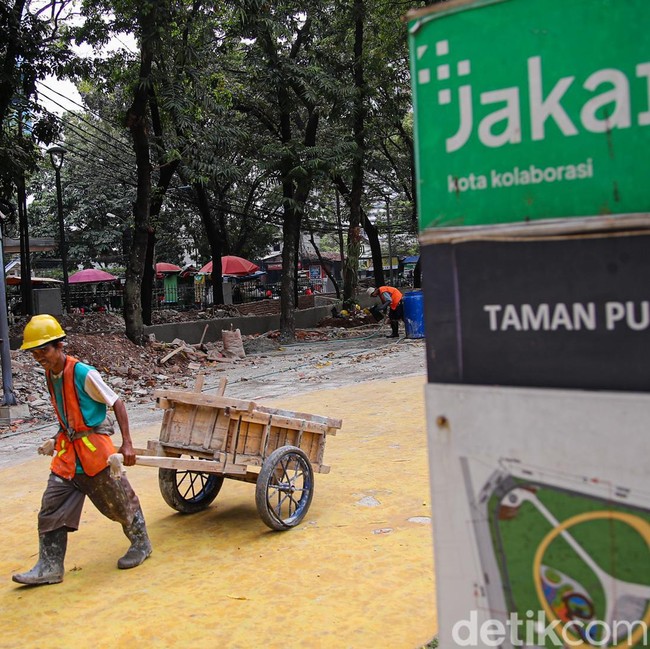 Taman Puring Disulap, Hadir Perpustakaan Mini Ramah Disabilitas