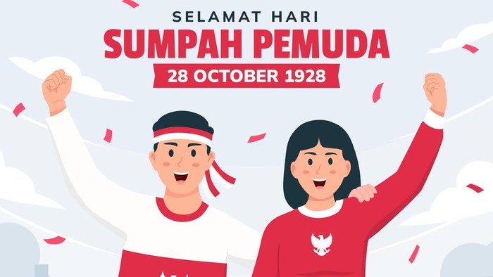 Ilustrasi ucapan Hari Sumpah Pemuda 28 Oktober