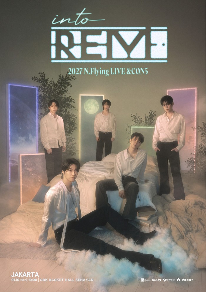 Poster konser 2027 N.Flying LIVE &CON5 : into REM IN JAKARTA.