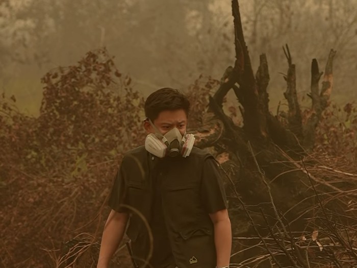 Bobon Santoso Bobon Santoso masak besar di tengah karhutla