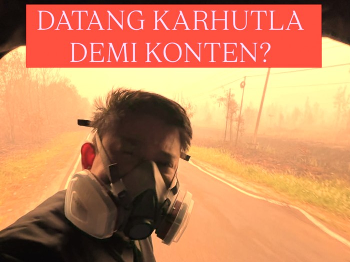 Bobon Santoso masak besar di tengah karhutla