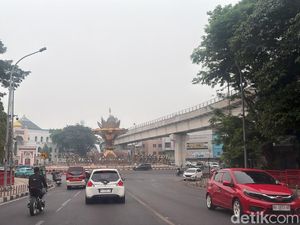 Udara Pagi di Palembang Tidak Sehat, Warga Diimbau Tetap Pakai Masker